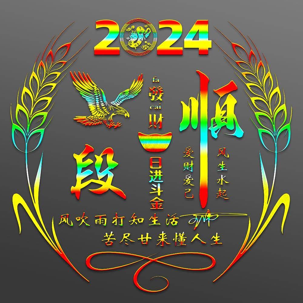 2024龙年潮流个性签名头像集，你的专属名字头像在这！