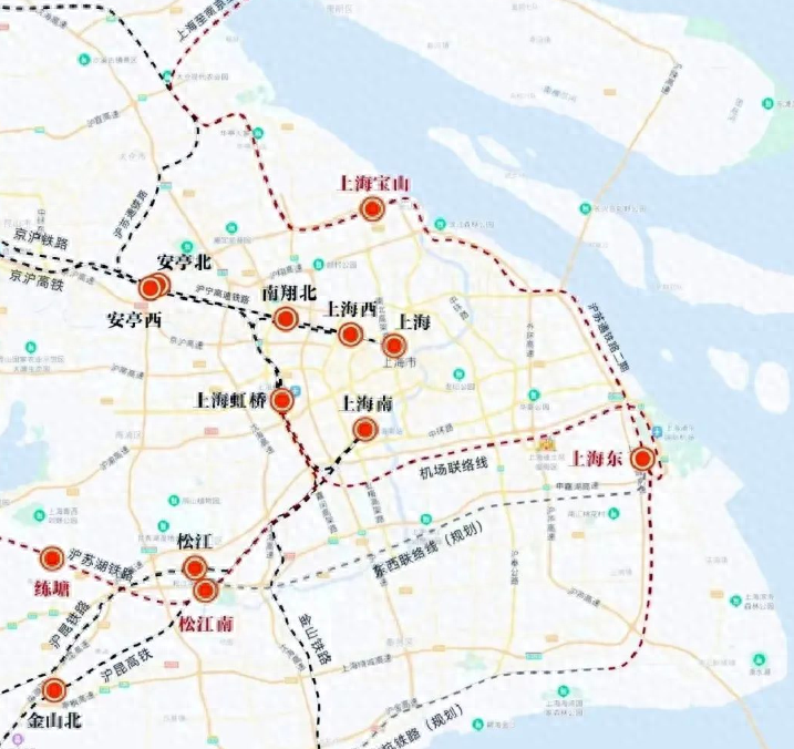 原创上海在建4条重量级铁路，有助于打造4座规模火车站，实现均衡发展