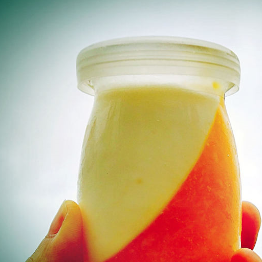 一个芒果，一杯牛奶，做一杯ins风十足的芒果布丁酸奶