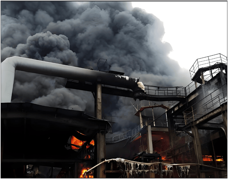 ，不及时处理的话可能会导致爆炸火灾，带来巨大的损失，甚至人员伤亡。所以钢铁厂中储存、使用、产生天然气