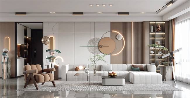 轻奢美学,木说木话板材点亮沙发背景墙设计