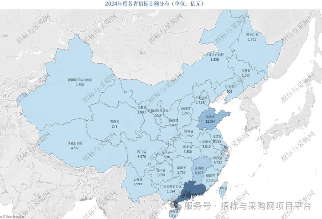 雷竞技APPapp招标与采购网 招投标市场2024招投标讯数据分析报告(图5)