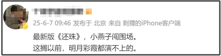 新版小燕子路透曝光！审美降级苦相又土气，还不如老版丫鬟亮眼