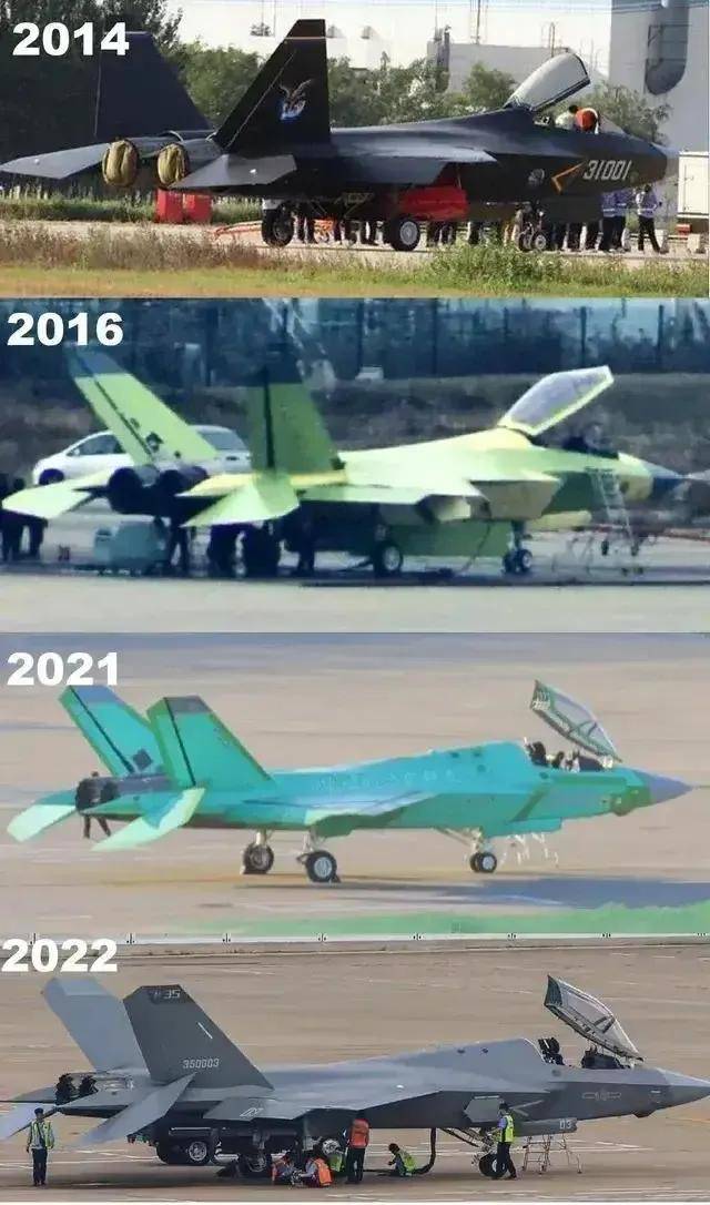 中国歼-35最新画面！6枚中距弹、隐藏登机梯首次曝光！