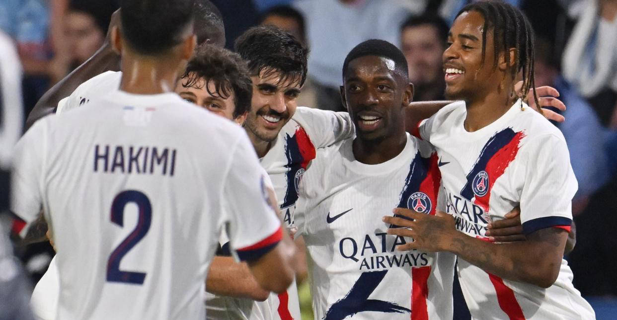 豪门盛宴一夜！巴萨狂胜6-0大巴黎斩获4连胜AC米兰小胜1-0西班牙足球甲级联赛