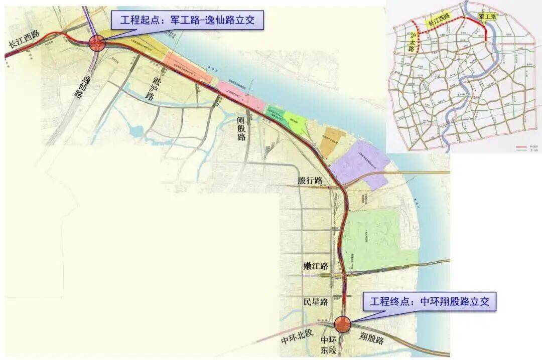 官宣！上海新增一条高架，明天10时通车！限速80公里/小时，通车范围示意图来了→