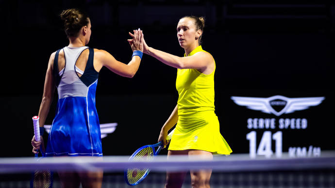 原创             WTA总决赛第3日综述：莱巴金娜首进四强，凯斯连败无缘出线