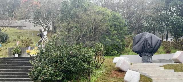 大S纪念雕像已落成！9层台阶藏爱意，具俊晔租住地点遥望大S墓园