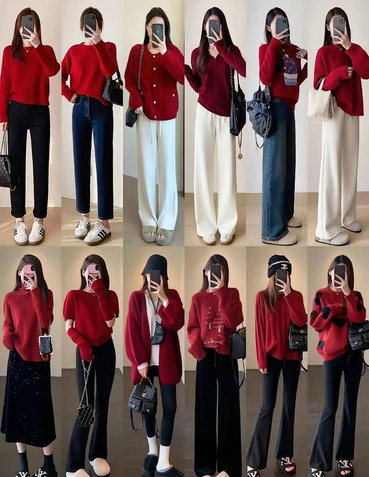 新年穿搭氛围感喜庆显贵温柔又耐看