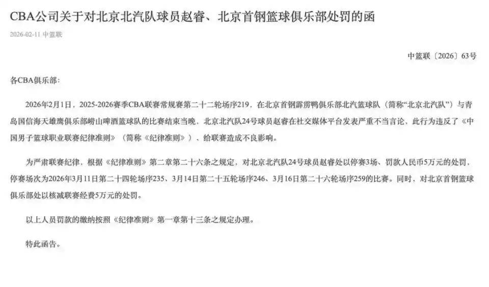 NBA职业联赛中文官网__实时赛程比分+球队资讯赵睿网络发表严重不当评论被CBA停赛