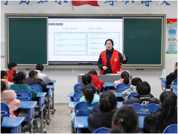 科学防控近视 关注儿童眼健康—射阳县妇幼保健院开展近视防控进校园宣讲活动Kaiyun网址 开云(图2)
