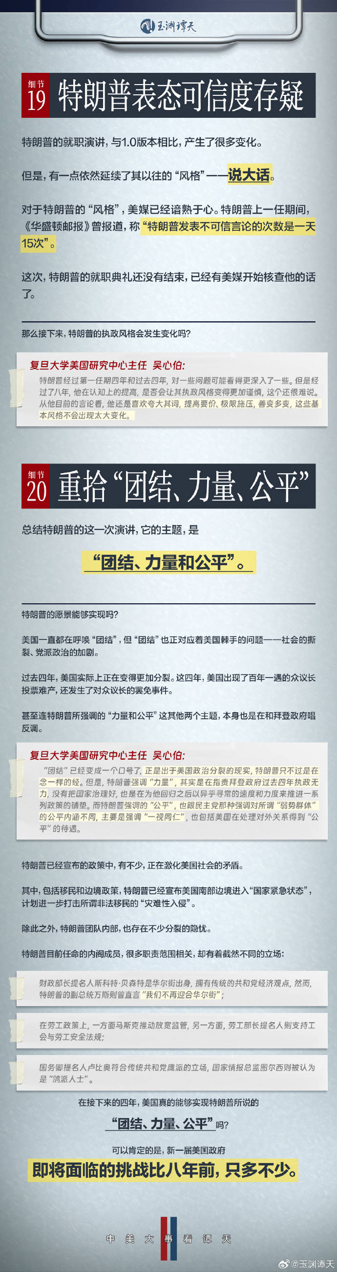 就职演讲的20个细节透视“特朗普2.0”