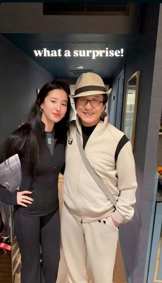 梦回《功夫之王》!38岁刘亦菲晒与71岁成龙同框合照