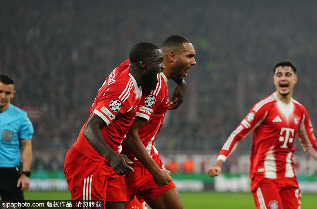 欧冠-17岁卡尔4场3球阿方索复出 拜仁3-1逆转葡体