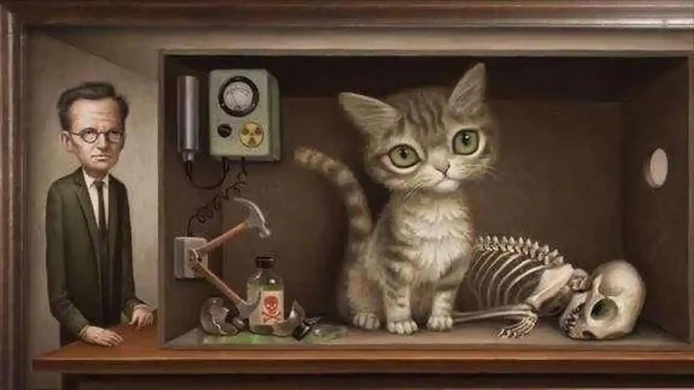 “薛定谔的猫”到底想表达什么？真的存在“既死又活”的猫吗？