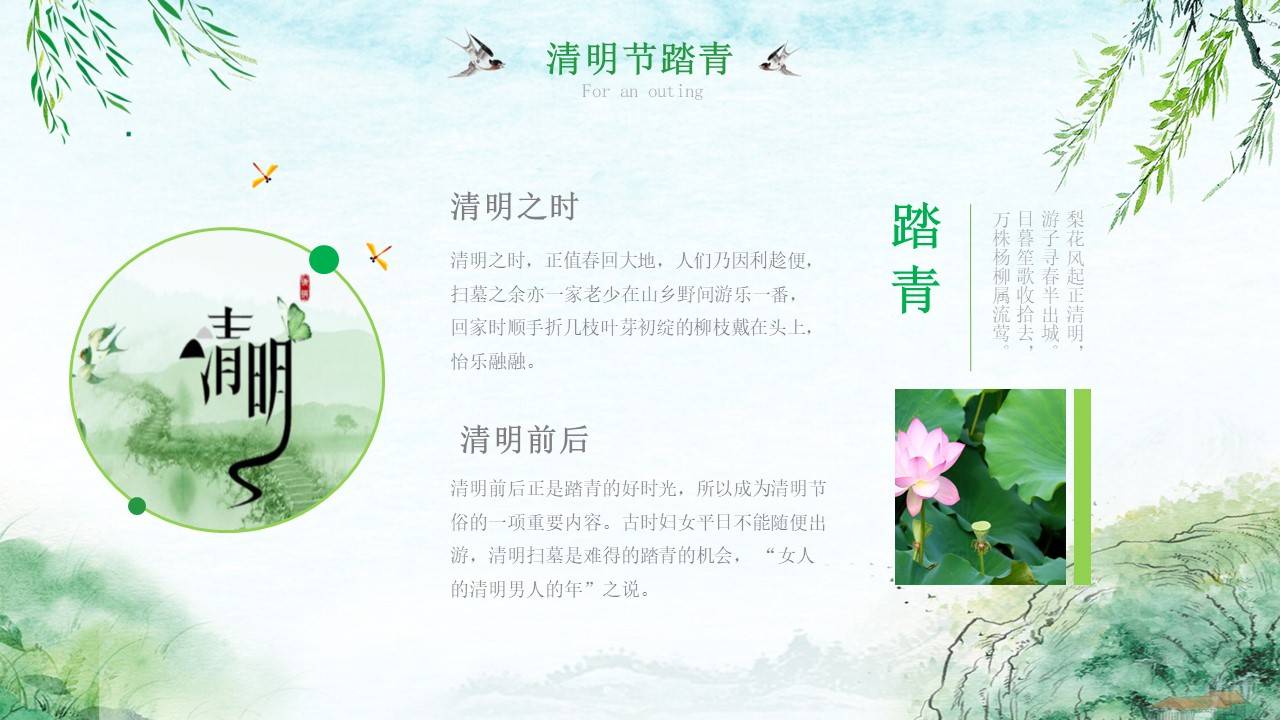 传统节日清明节教育课件ppt