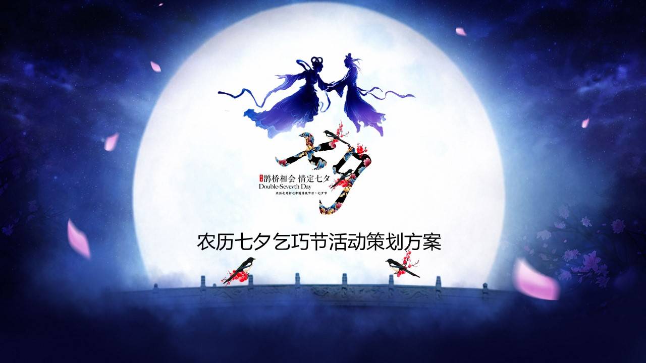七夕乞巧节活动策划方案ppt模板