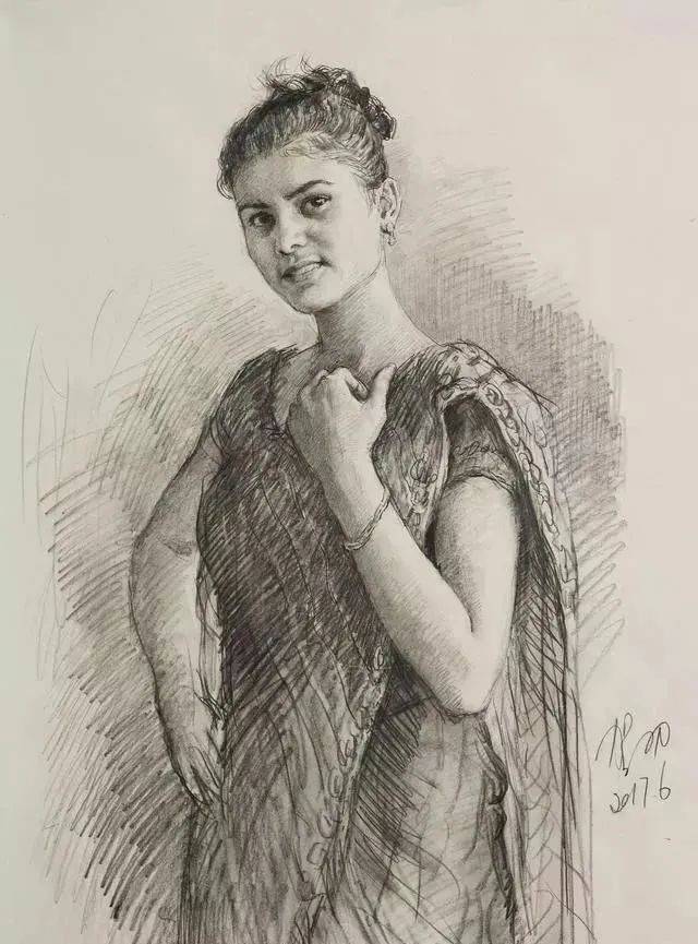 石家庄画室素描半身像绘画