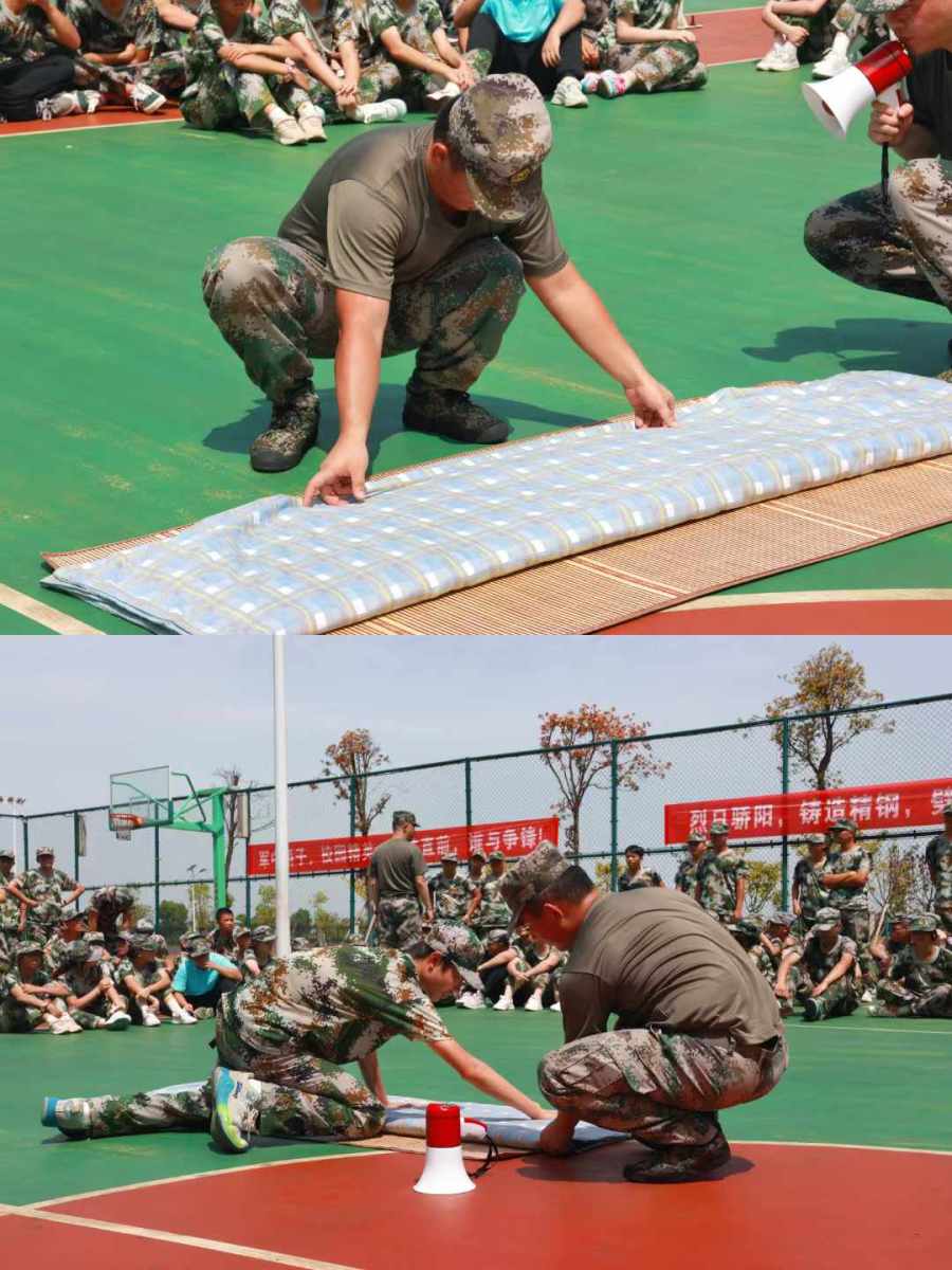 军训进行时|"叠"出方正,精彩"被"出