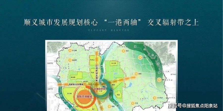 通州新城三大高端產業園輻射區,與順義城市規劃核心的一港兩軸之上