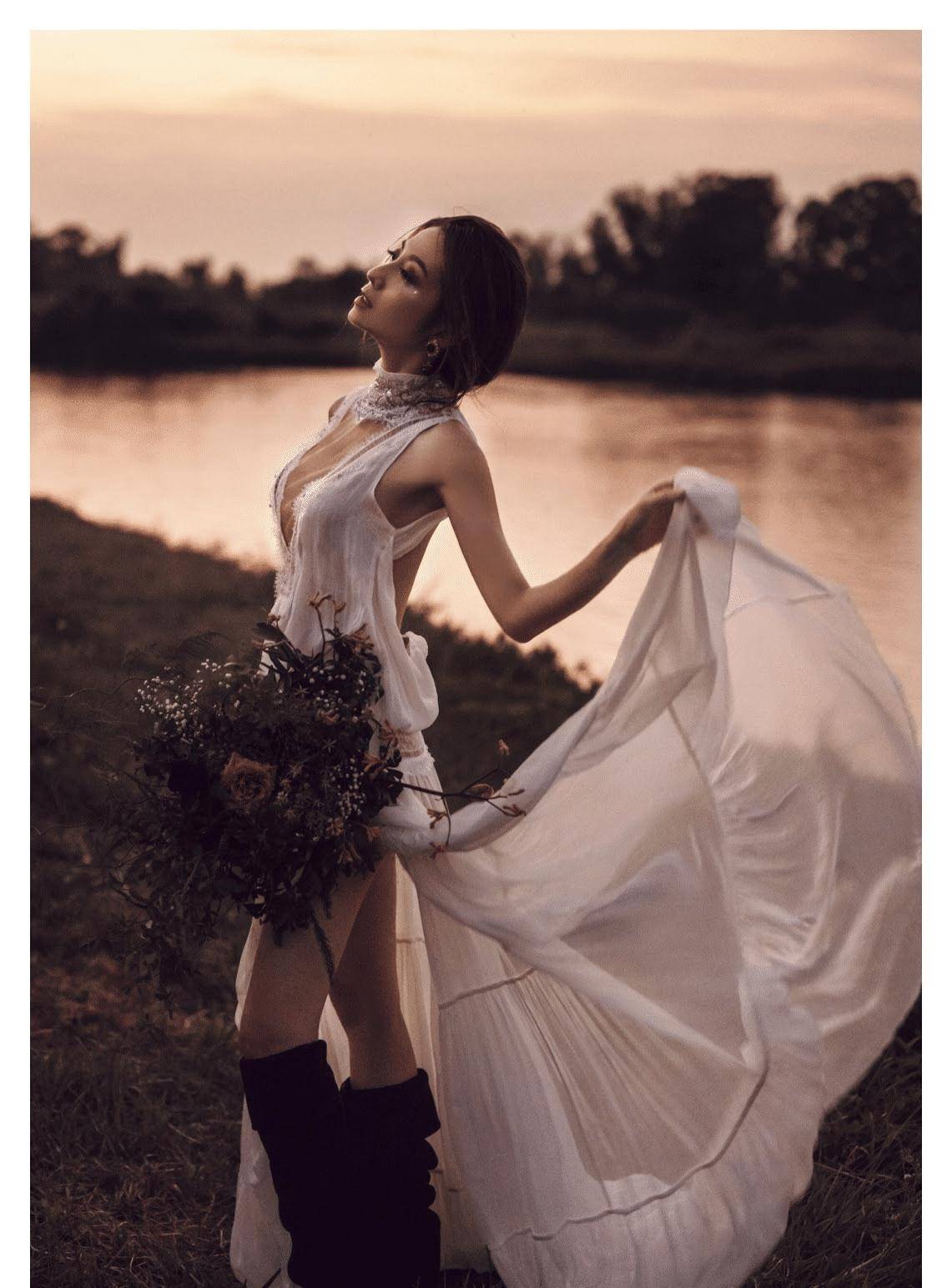 陈自瑶太适合blingbling长裙,优雅美丽,为何王浩信不珍惜