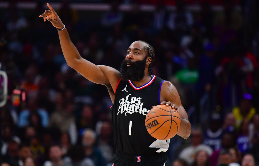 关键三分难救主 哈登贡献逗趣表情包 快船惜败湖人止步5连胜_防守