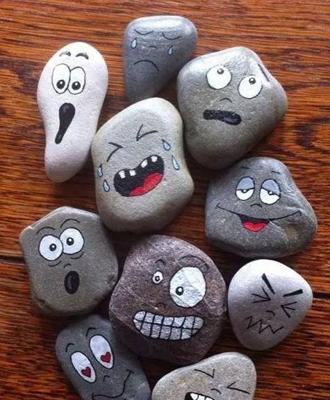 幼儿园手工作业:简单的石头画大全,教宝宝将石头玩出各种花样!
