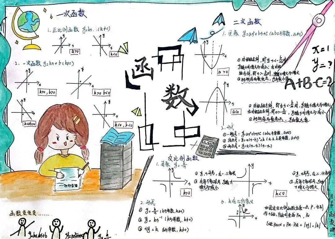 西咸新区沣东上林学校|中学数学组开展手抄报创意展活动