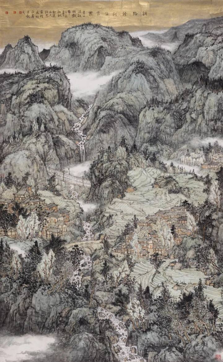 泰丰文化·德清站展讯丨艺·数——当代名家杜愚中国画作品展_进行