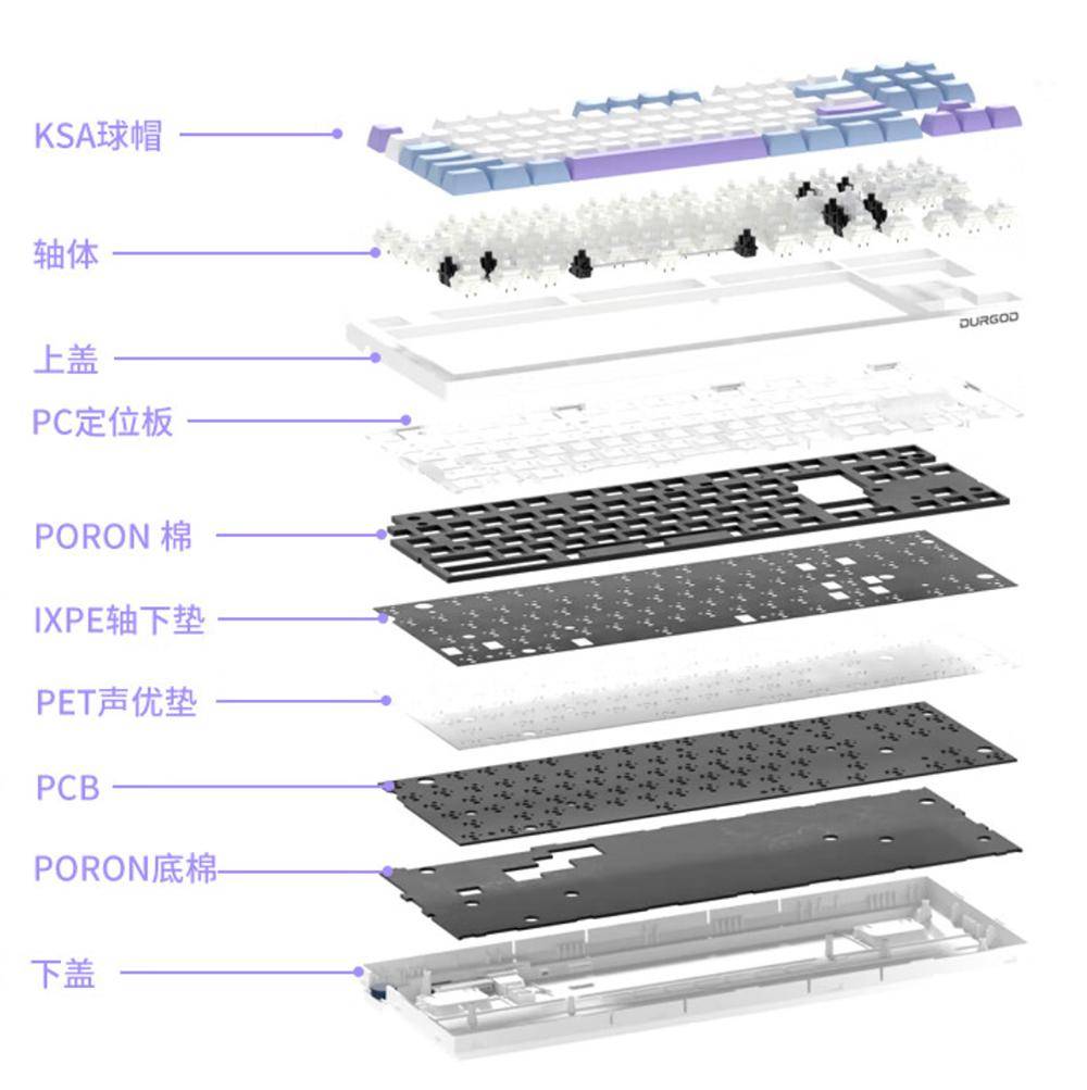 輕柔奶昔軸,炫酷氛圍光:杜伽k100三模rgb機械鍵盤體驗