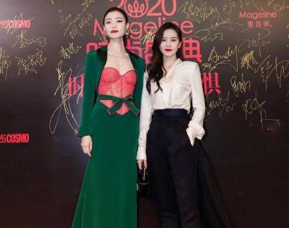 江疏影"上下失守",倪妮大露背,都难敌热巴一个扭腰_造型_礼服_衣服