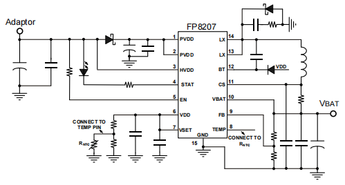 图 4 FP8207电路图