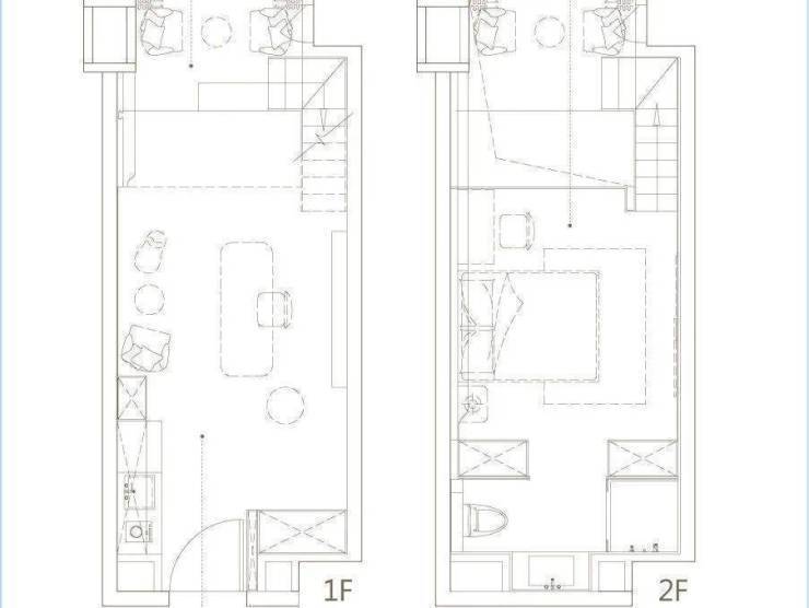 目前中邦拉普達在售9,10,16,22層的loft公寓,以42㎡戶型為主,東西