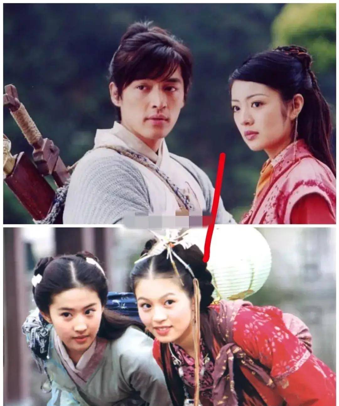 古力娜扎的唐雨柔与鞠婧祎的韩菱纱.