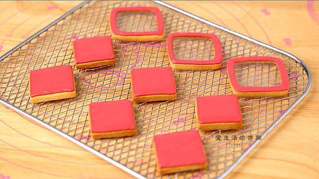 好彩头年夜饭,行运一条龙发财麻将饼干,好看又好吃_糖霜_镜面_油纸