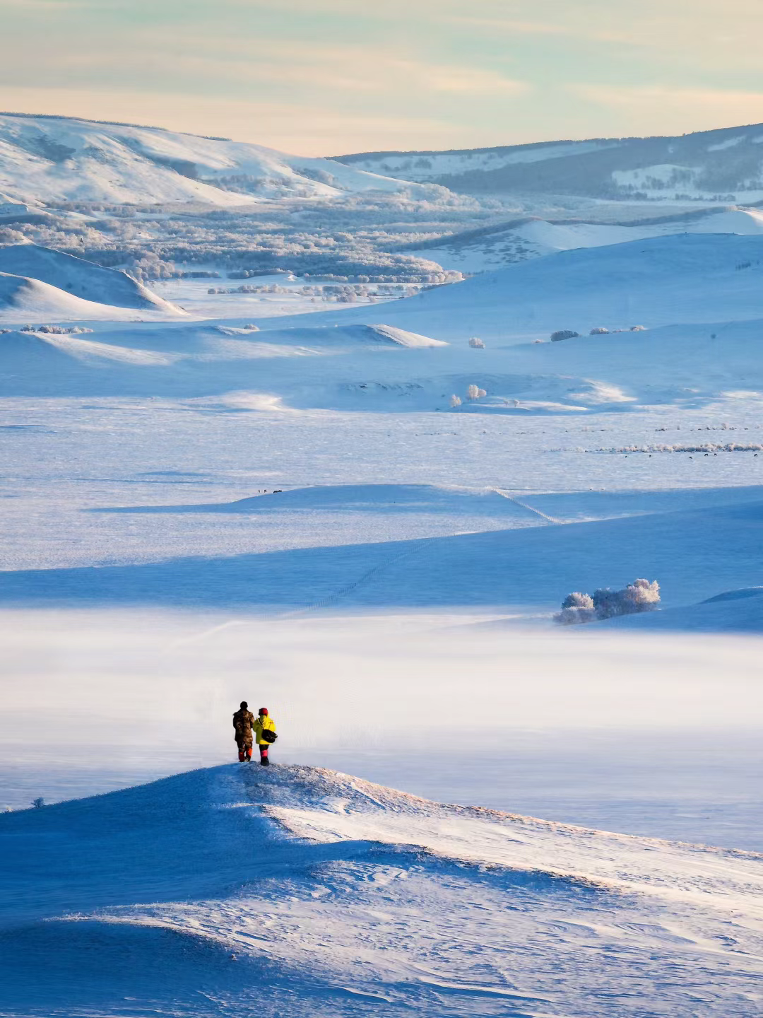 泡泡er达里湖的冬捕也很热闹,看渔民虔诚地祭湖,凿出第一个冰洞,有