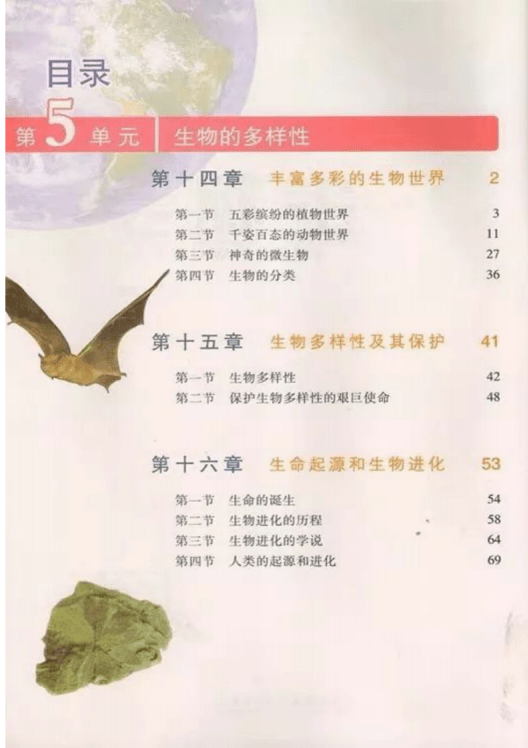 苏教版八年级上册生物电子课本