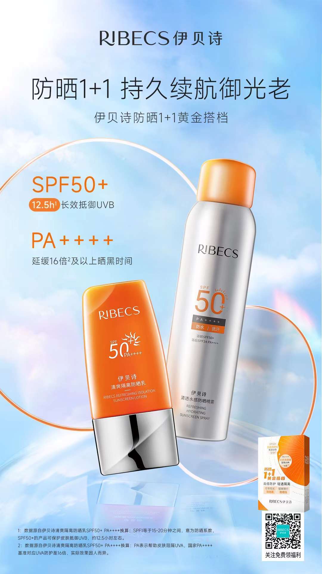 精准抗光老|伊贝诗防晒1 1黄金搭档,以专业实力科学抗老_紫外线_皮肤