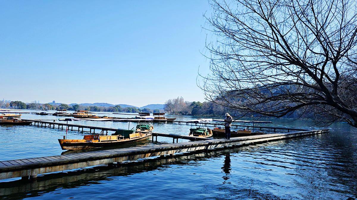 有你更酷,由南而北漫步杭州西湖杨公堤记录冬季美景