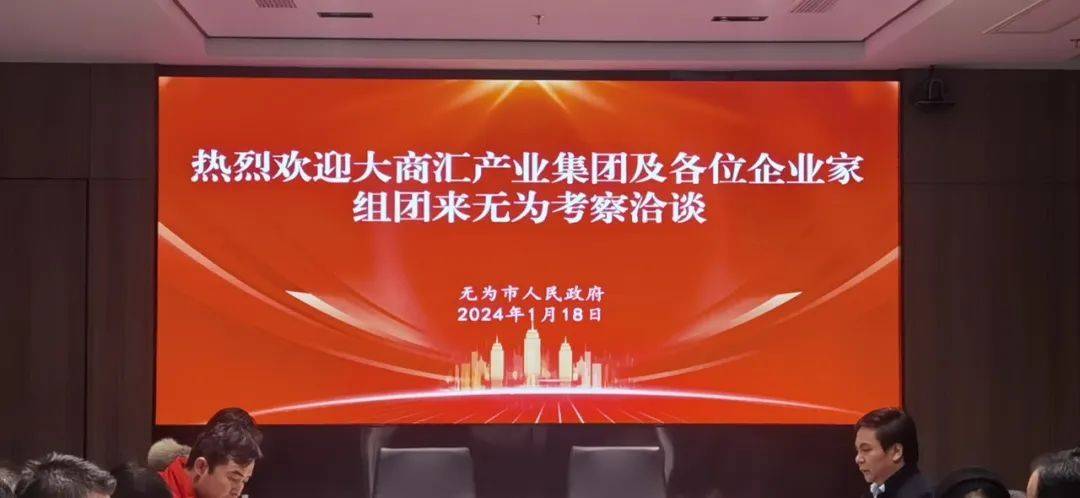 城市考察 | 大商匯組織企業家與無為市政府開展項目會