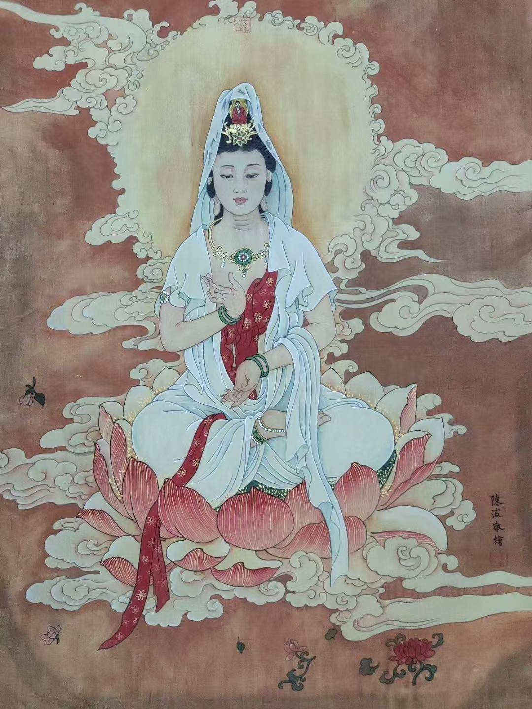 以禅入画,用心雕琢——中国当代著名女画家陈波佛画人生