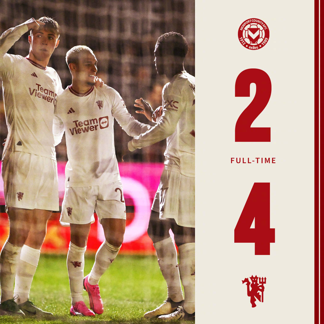 足总杯-曼联客场4:2纽波特郡,安东尼迎赛季首球,梅努生涯首球_比赛