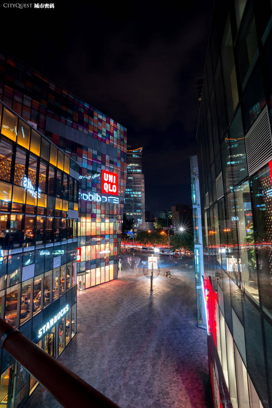 北京夜景街道图片