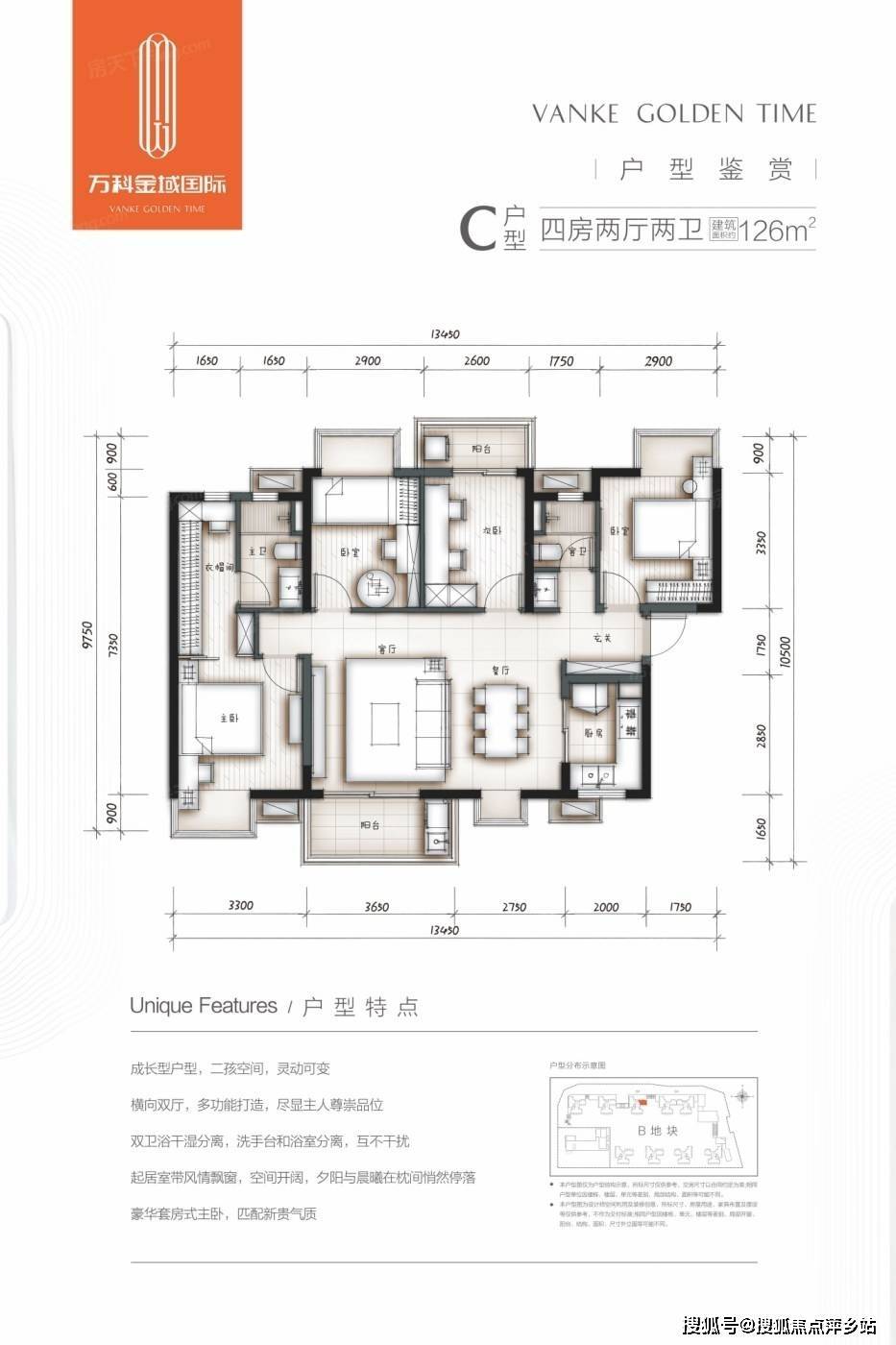 万科金域滨江户型图图片