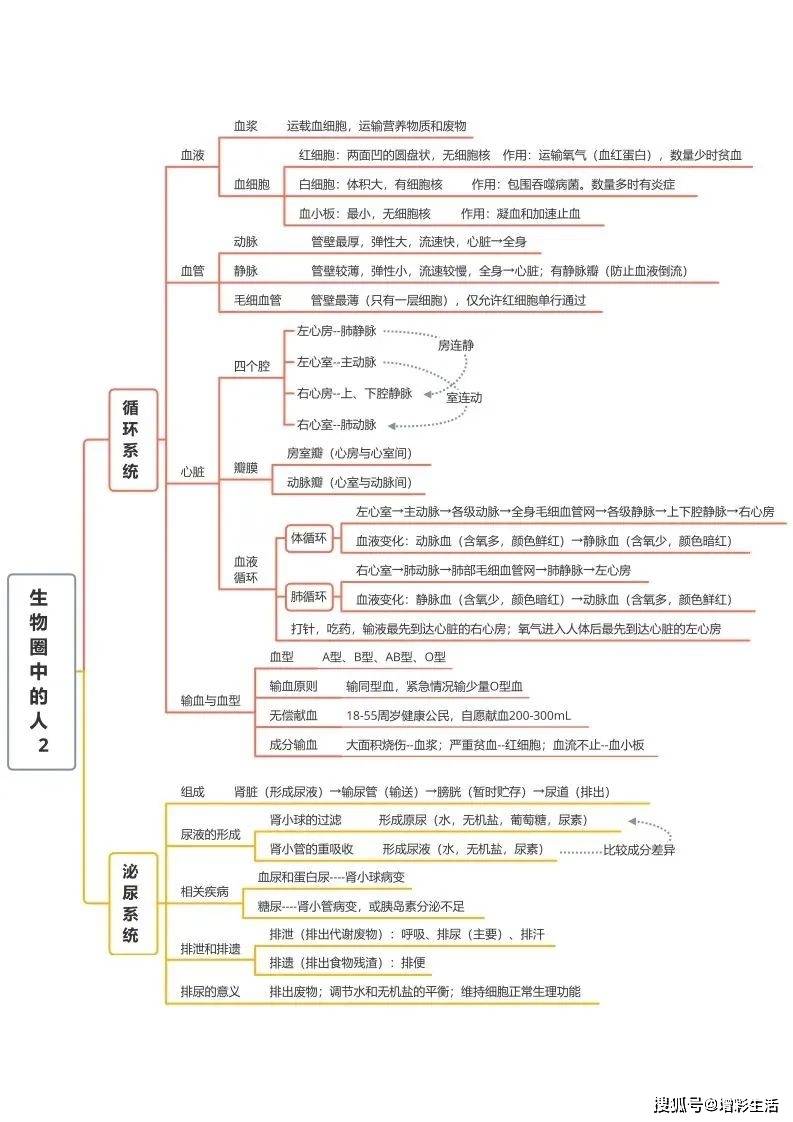 初中生物全冊思維導圖彙總,收藏備用!_貴在_出處_家長