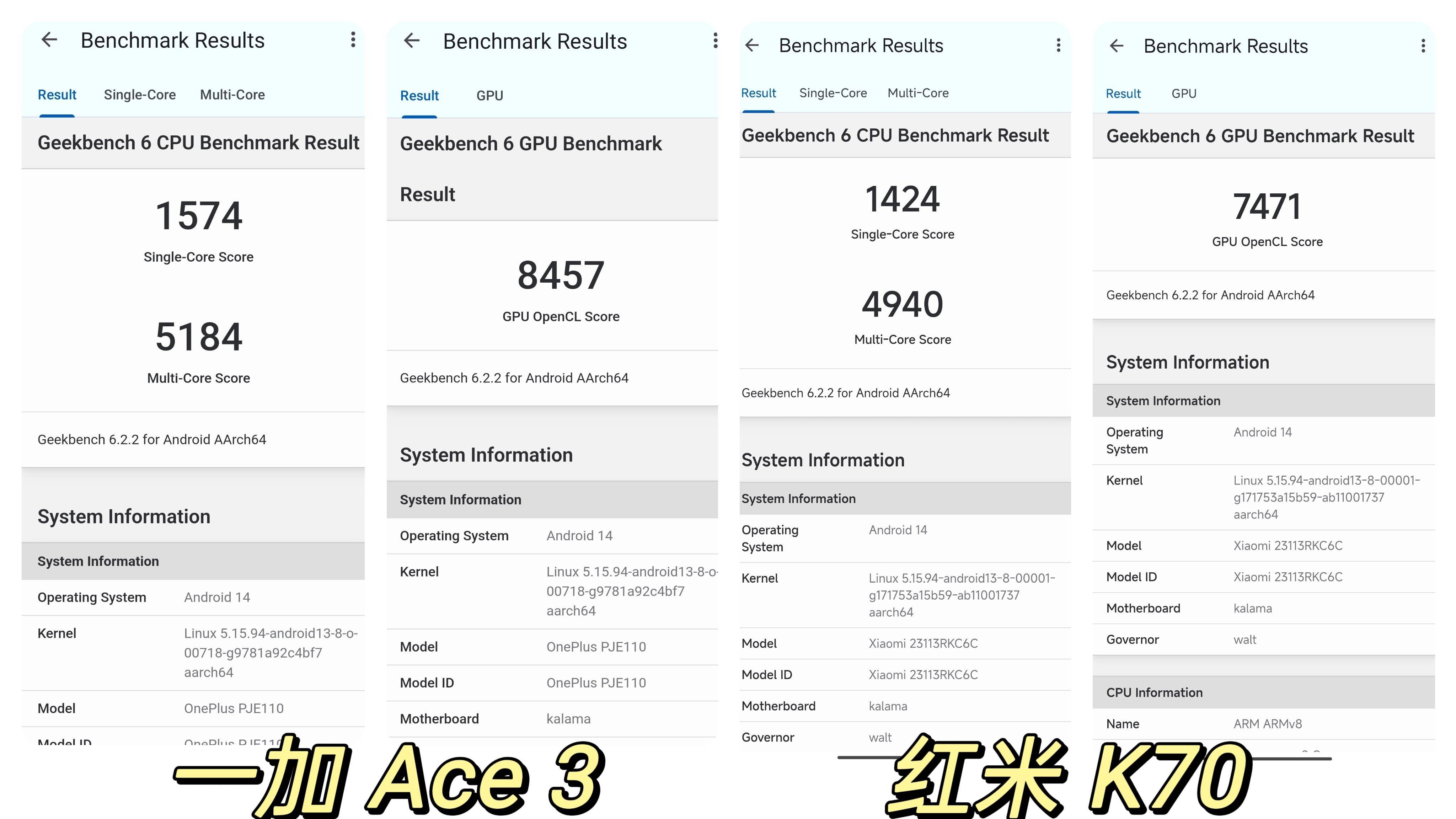 紅米k70實測得分159萬多分,其中cpu為39萬多分,gpu為59萬多分,mem為30