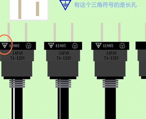 為什麼日本插頭上都有兩個小孔而國內的沒有?沒有對比