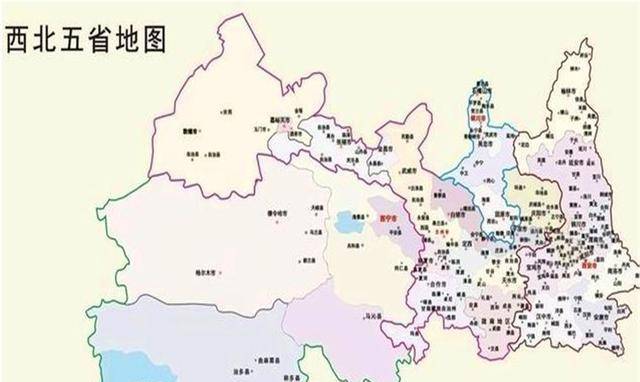 三秦地图划分图片