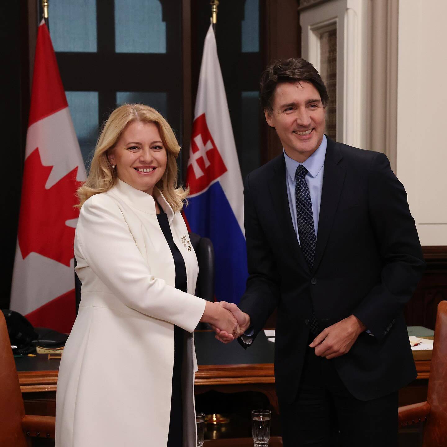 斯洛伐克美女总统访问加拿大!