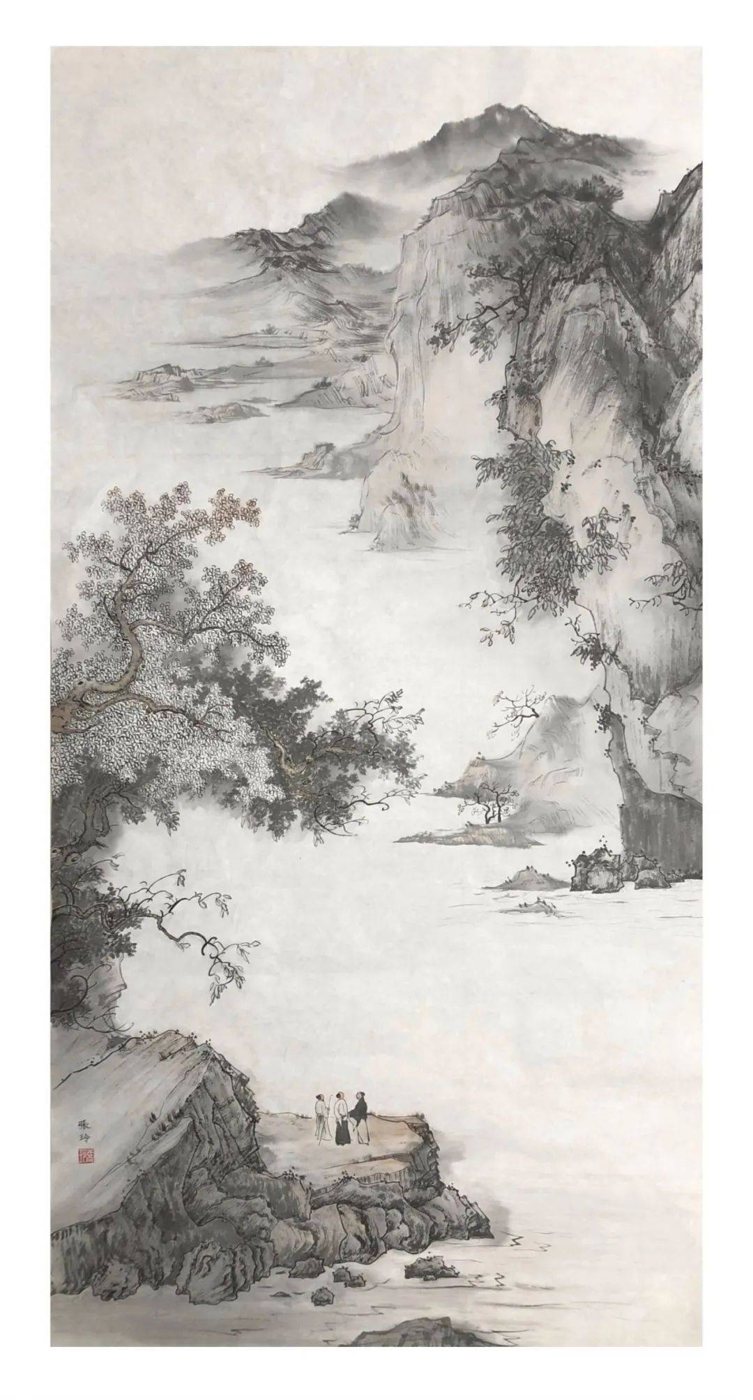 张玲|龙福齐天—中国当代书画名家龙年送福迎春展_作品_沂蒙_悬崖